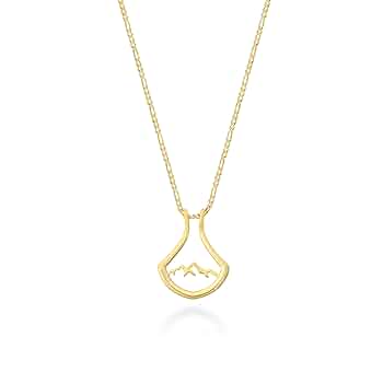 アクセサリー GARNI Ring Pendant Necklace 50cm Amazon.com: 14K Solid Gold Ring Holder Necklace, Rose Gold